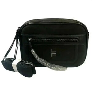 London Fog Black Camera Bag Crossbody Handbag Purse NWT